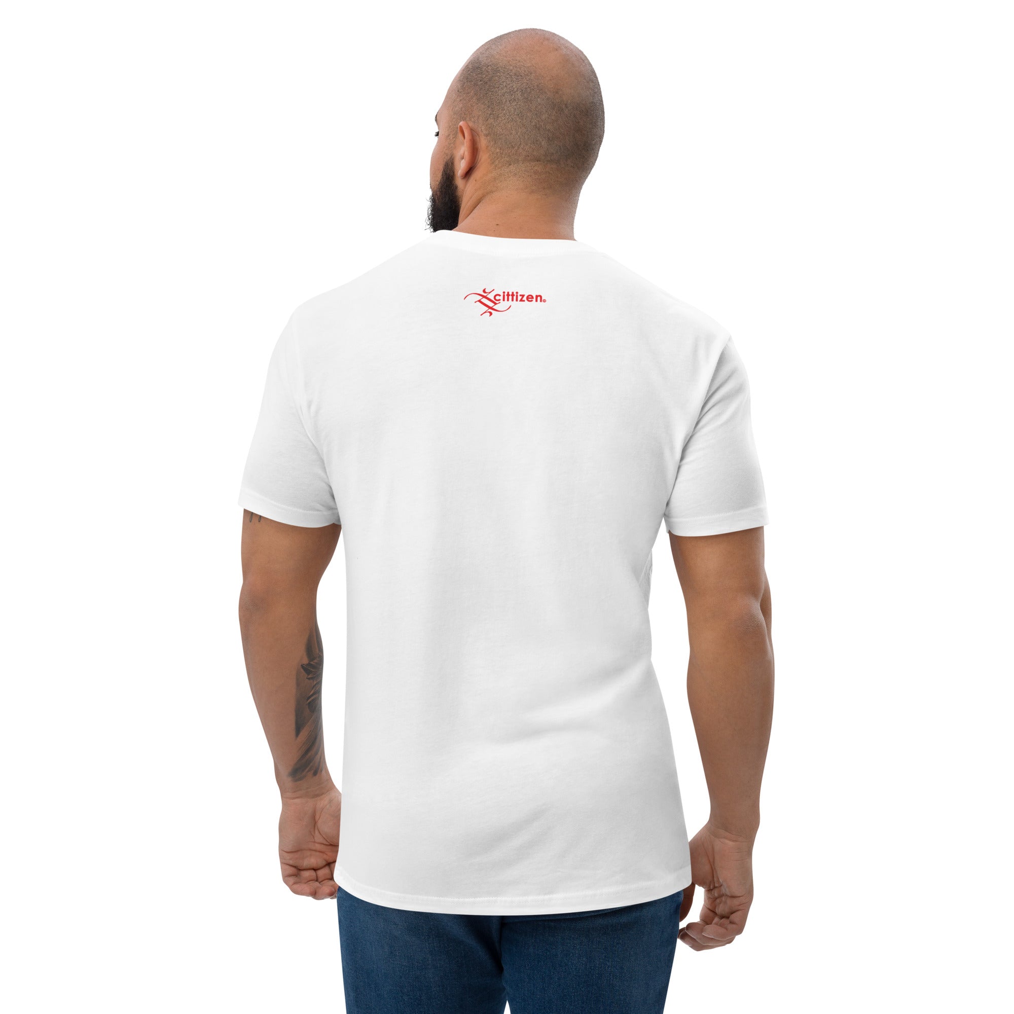 Barcode Short Sleeve White T-shirt || Trinidad and Tobago
