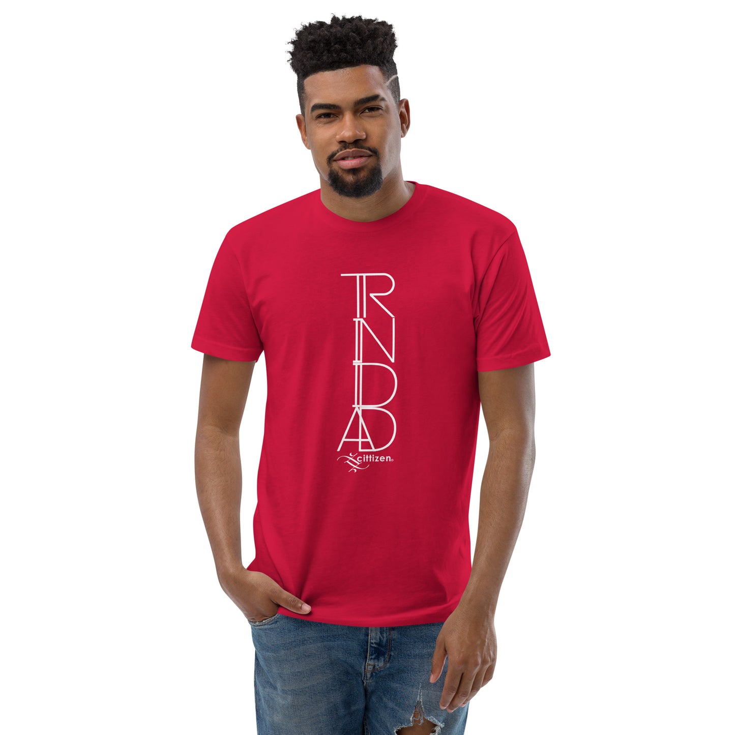 Trinidad front and centre t-shirt red