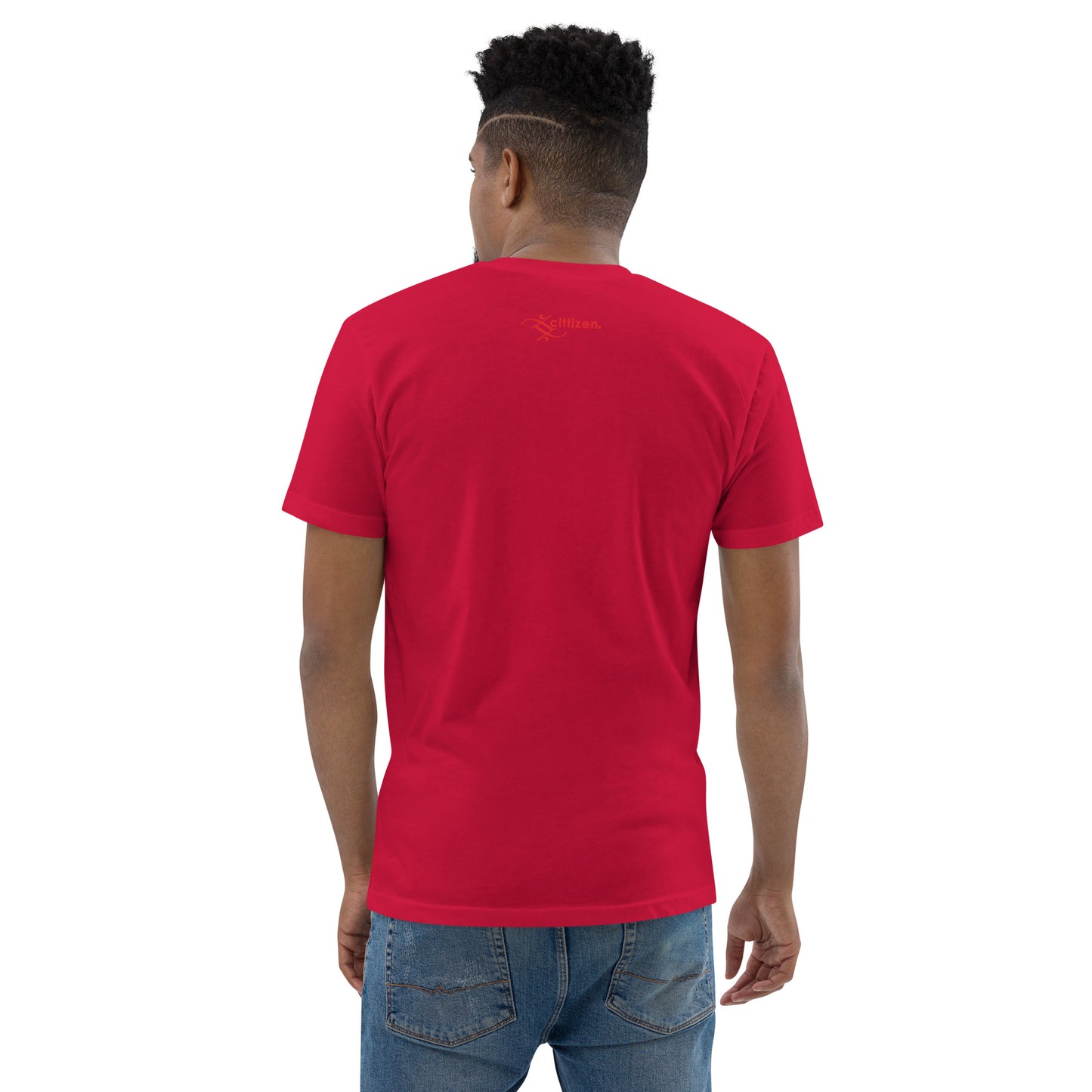 Logo back Trinidad front and centre red