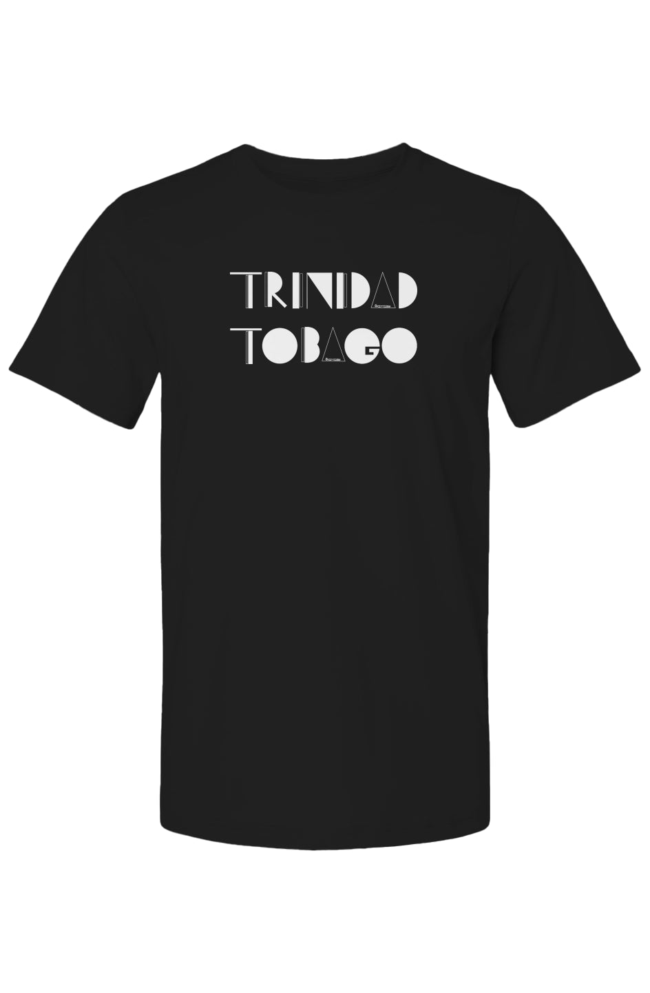 Geometric Trinidad and Tobago Black T Shirt