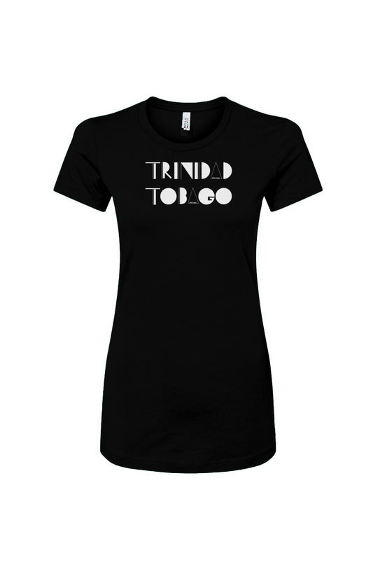 Geometric Trinidad and Tobago Women's Slim Fit Tee