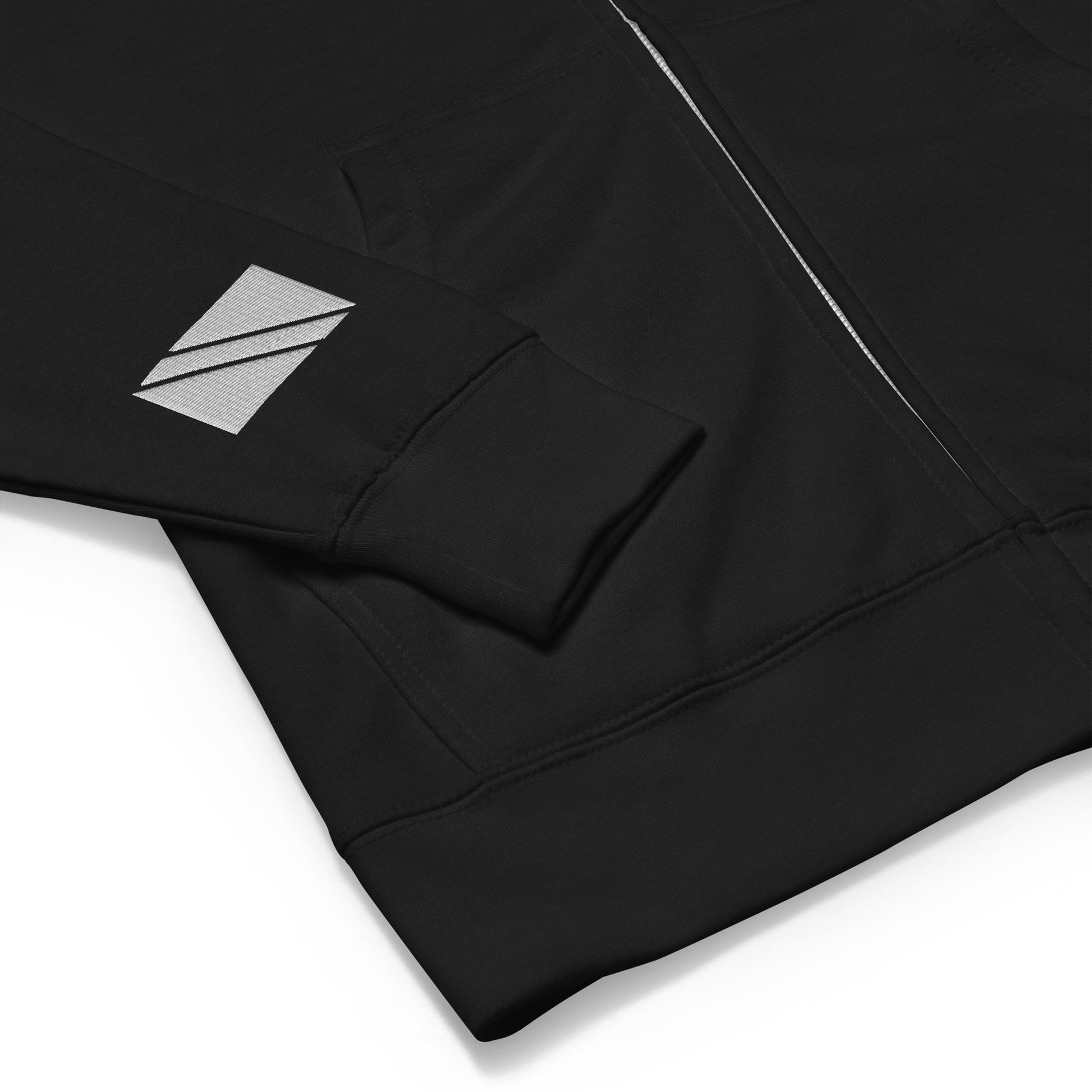 White flag Sleeve embroidered