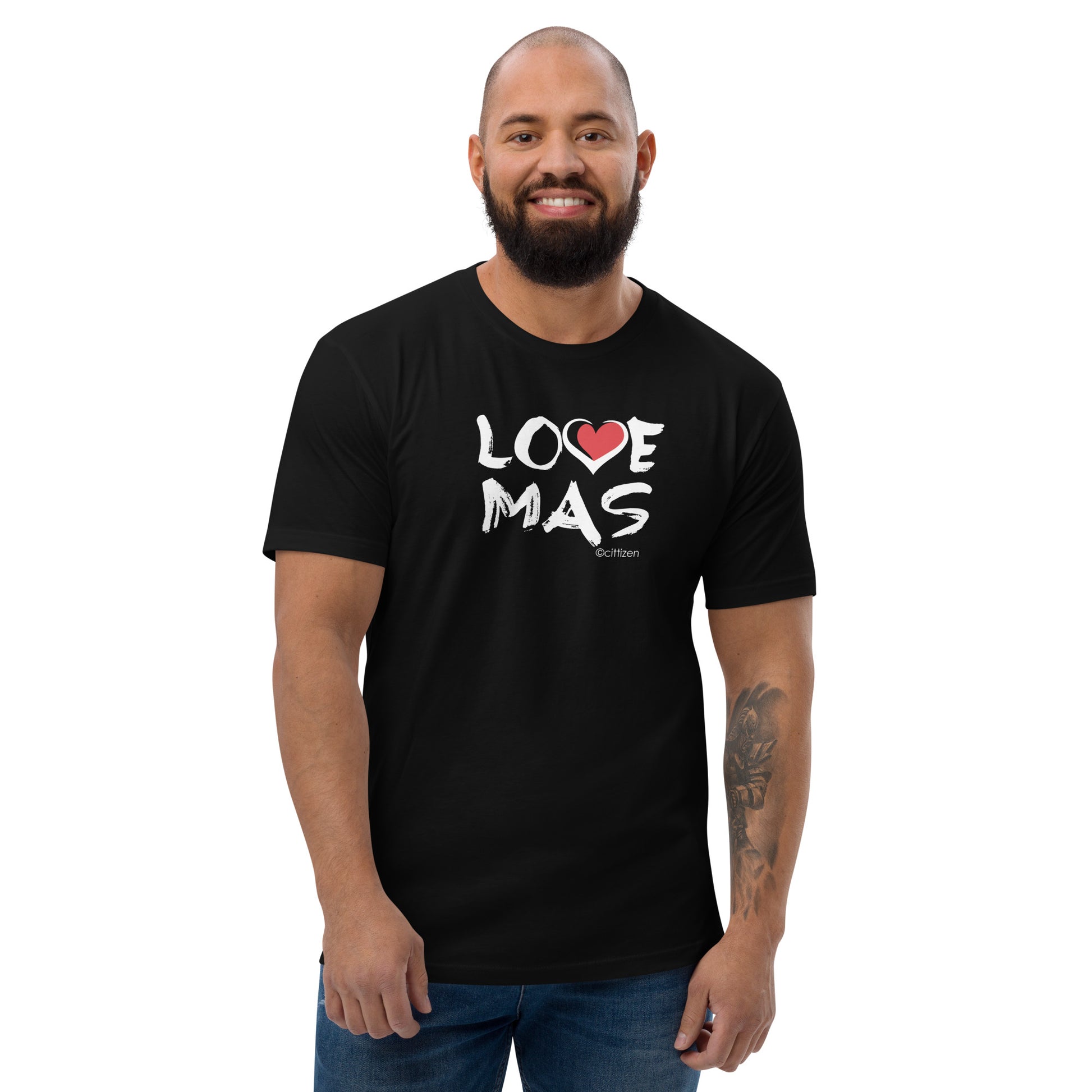 black short sleeve Love Mas