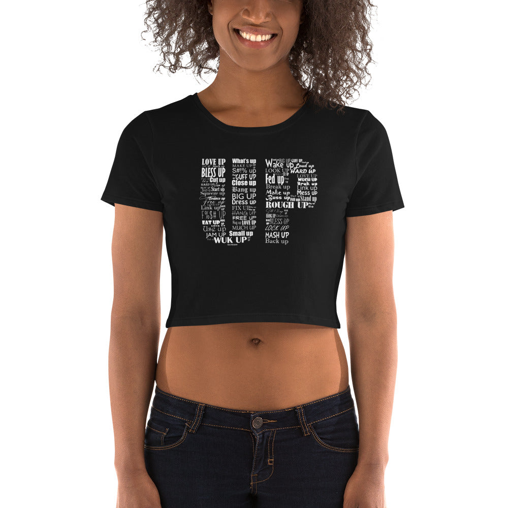 UP ladies black crop top