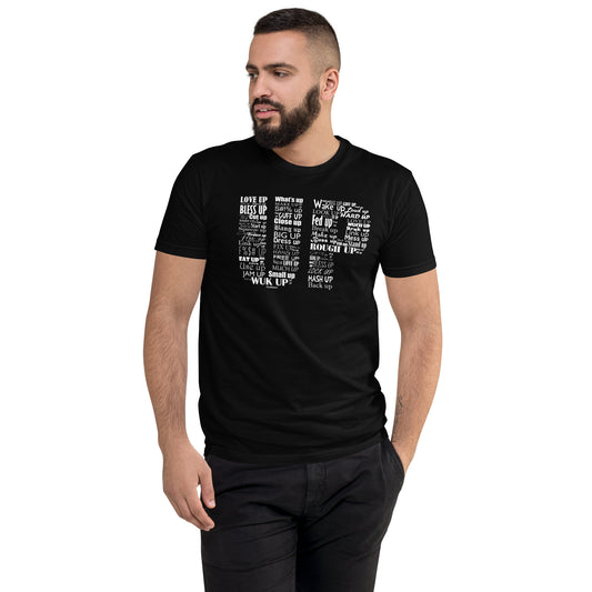 UP men's tee, black front