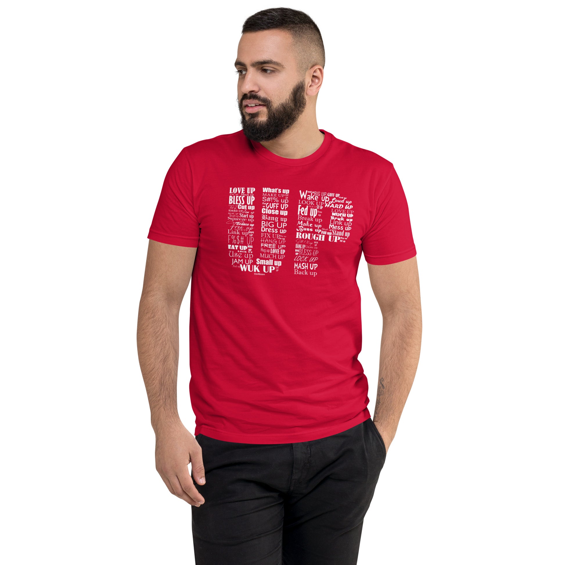 Up men's tee red