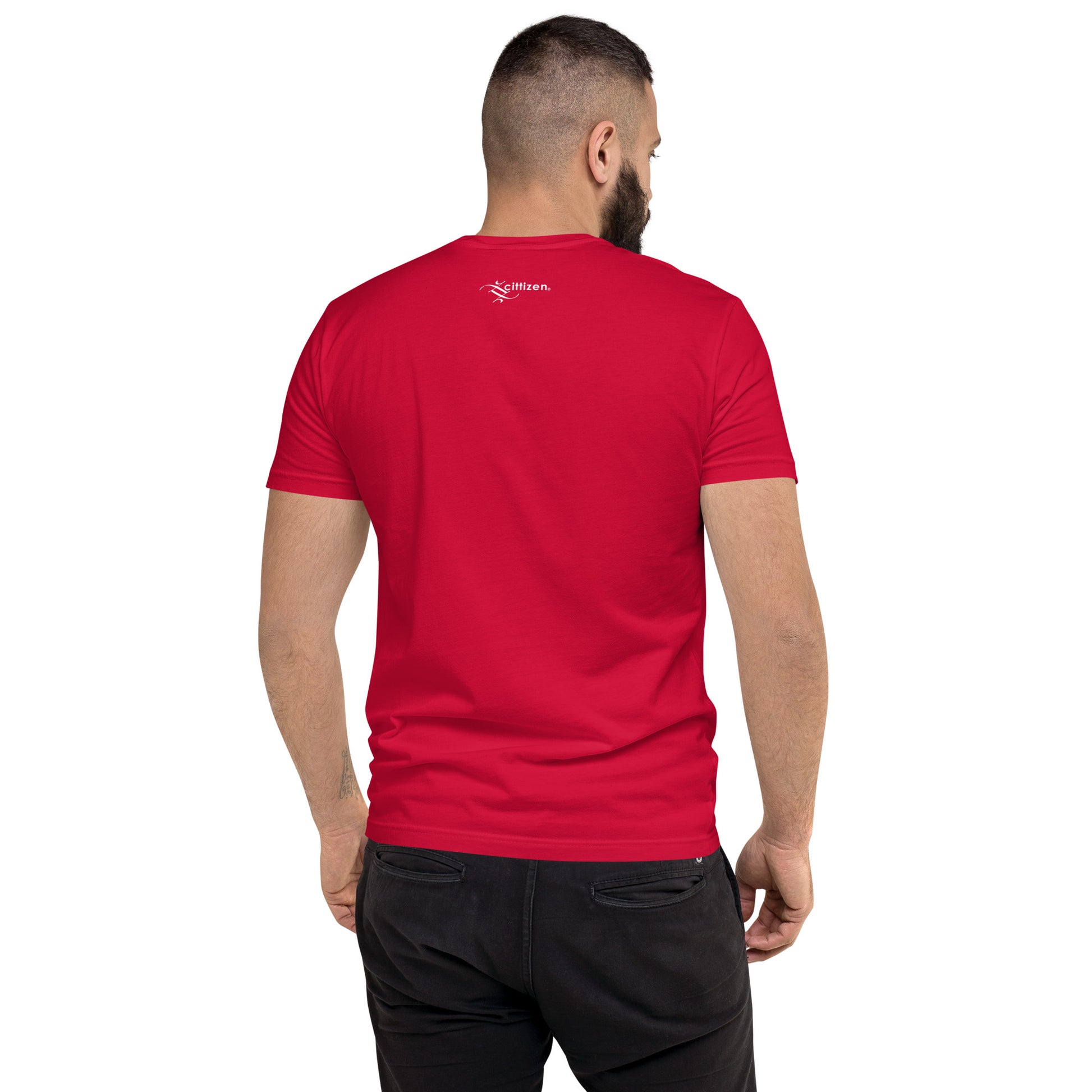 UP men's tee back red