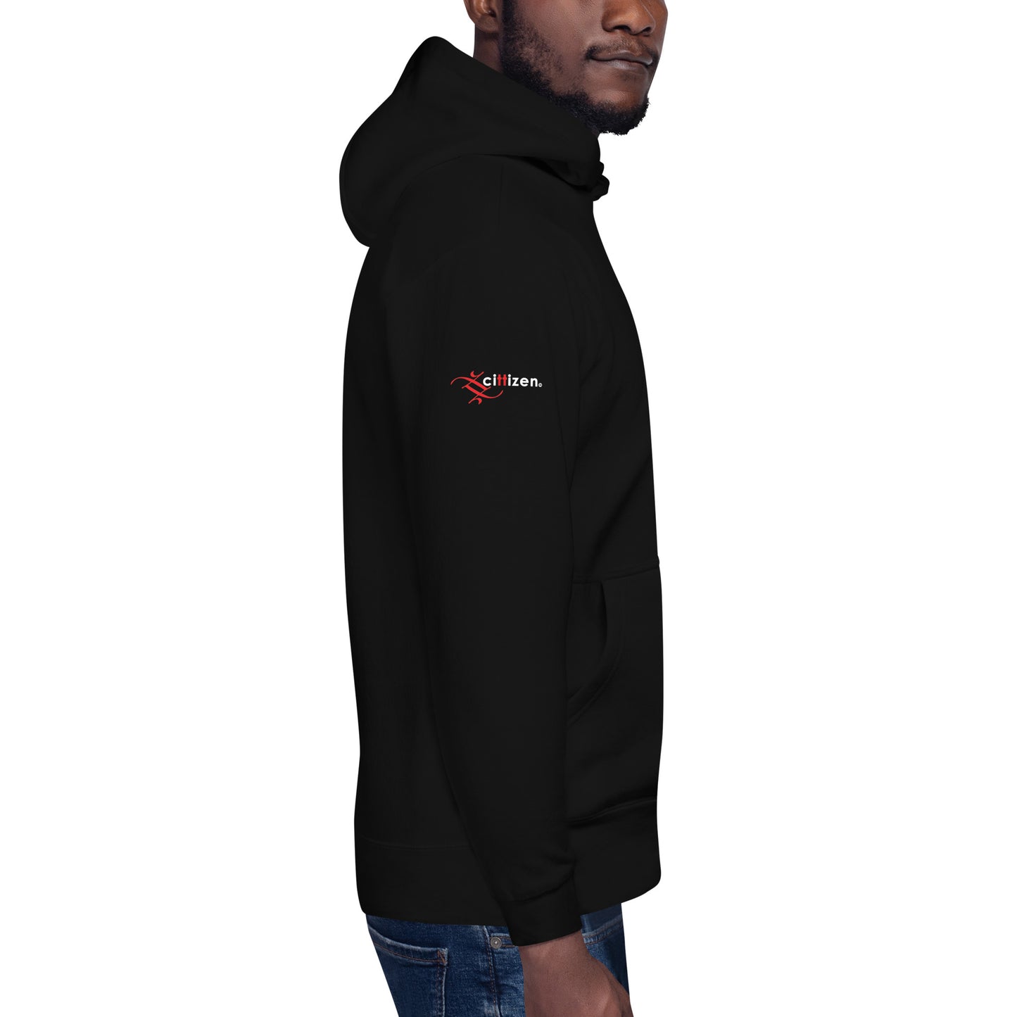 logo 868 T&T Area code black hoodie